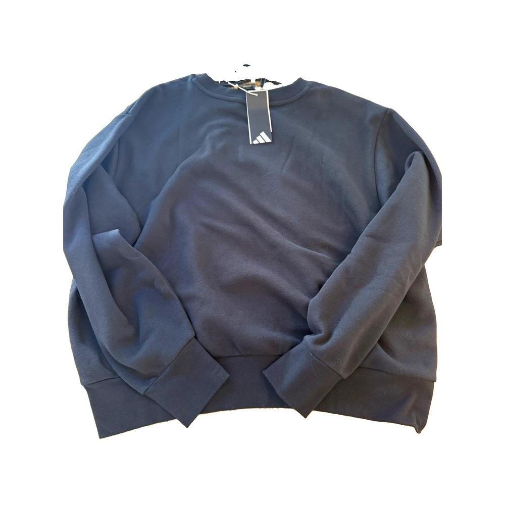 adidas Black Fleece Crewneck Pullover Sweatshirt Logo 2XL NWT
